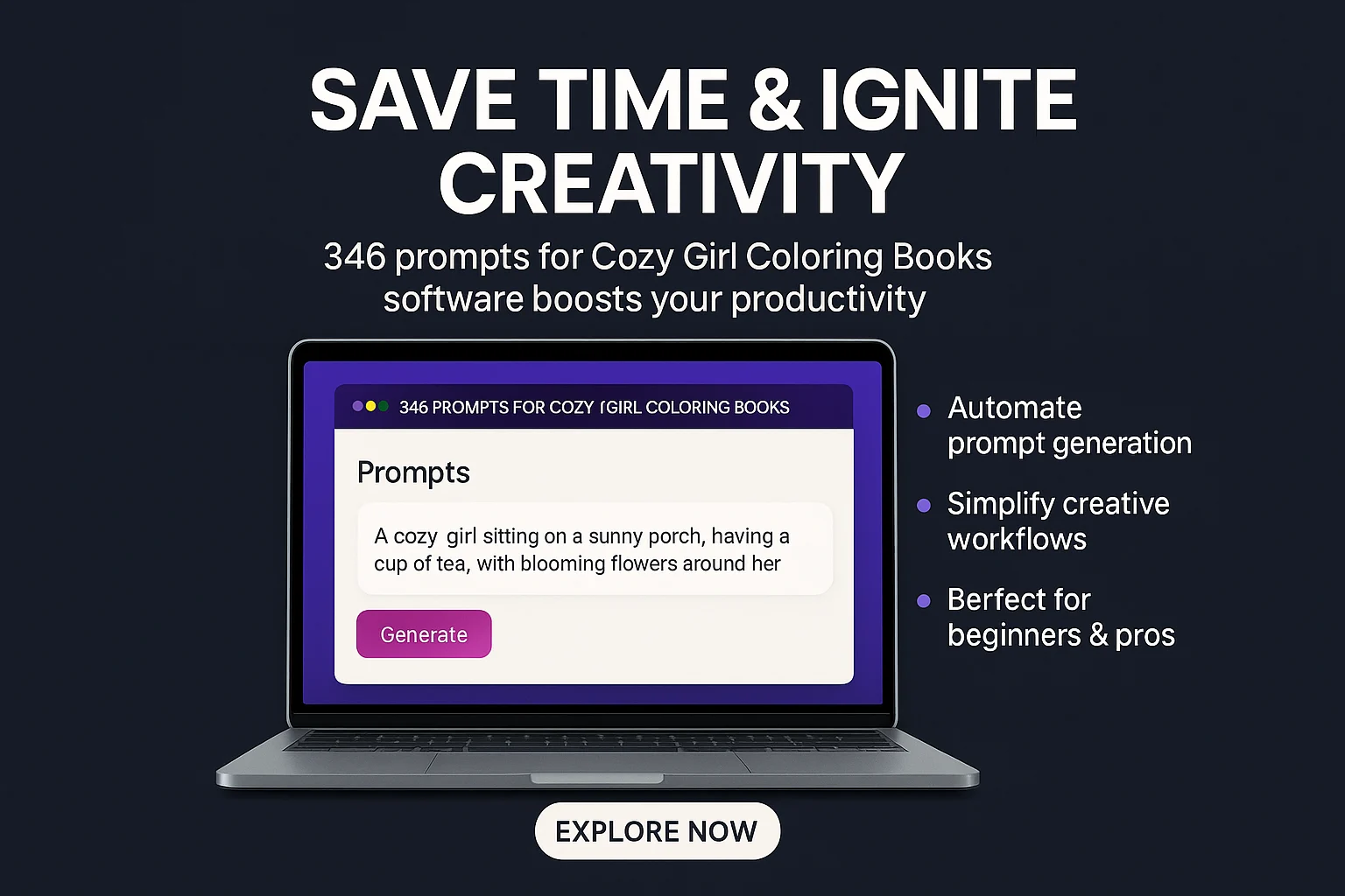 346 Prompts for Cozy Girl Coloring Books: Save Time and Boost Creativity Effortlessly featured image