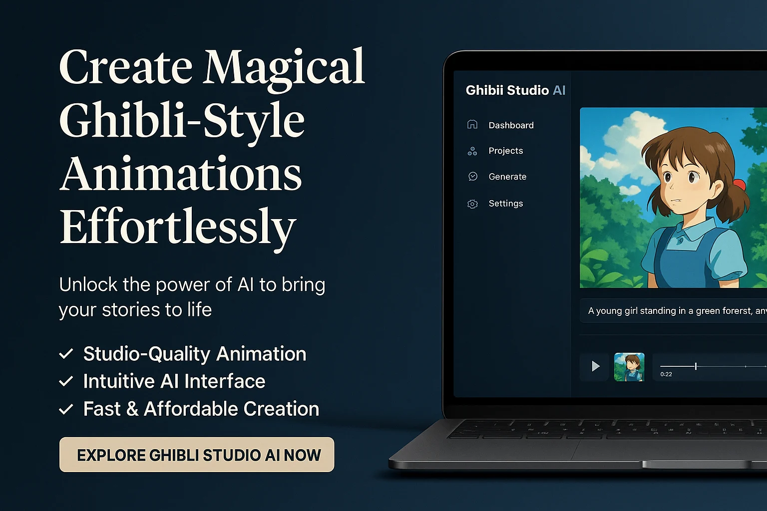 Ghibli Studio AI - World's First Ghibli-Style AI Studio Review: Unlock Magical Animation Creation featured image