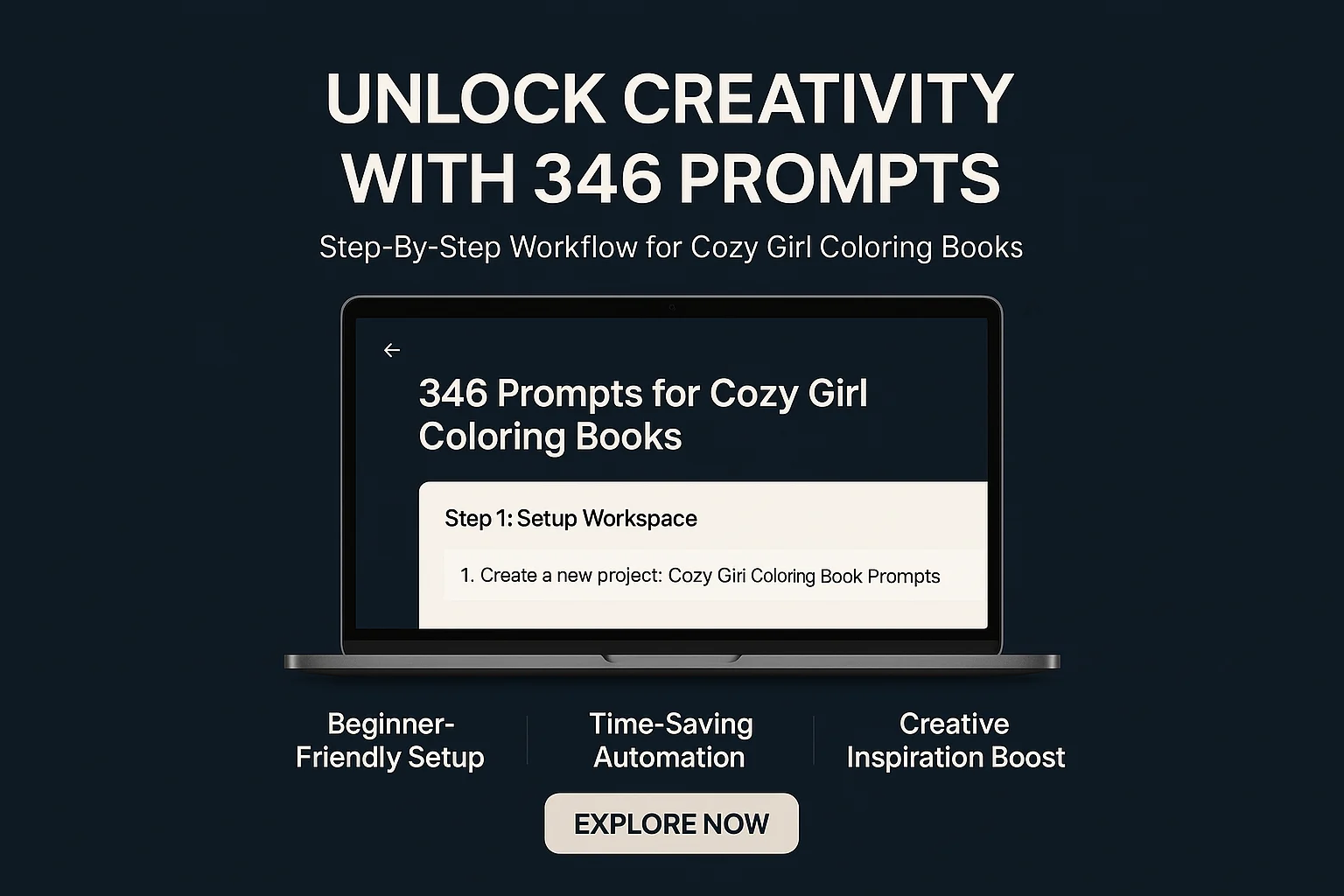 How to Use 346 Prompts for Cozy Girl Coloring Books: A Step-by-Step Workflow Tutorial featured image