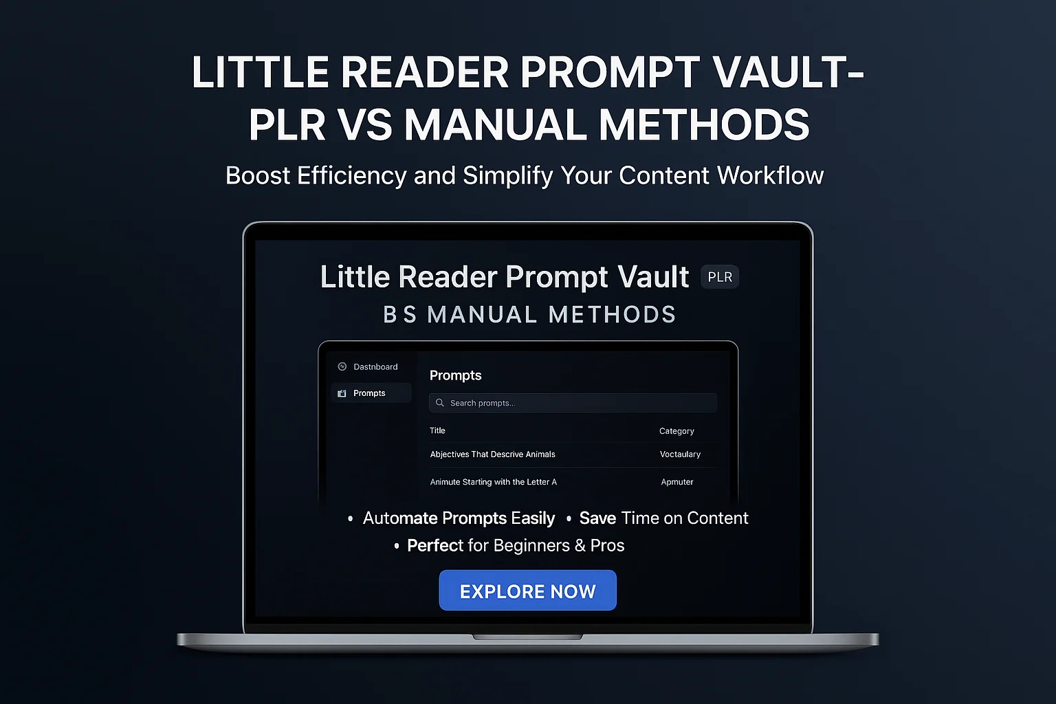 Little Reader Prompt Vault - PLR vs Manual Methods: Which Works Best for You? featured image