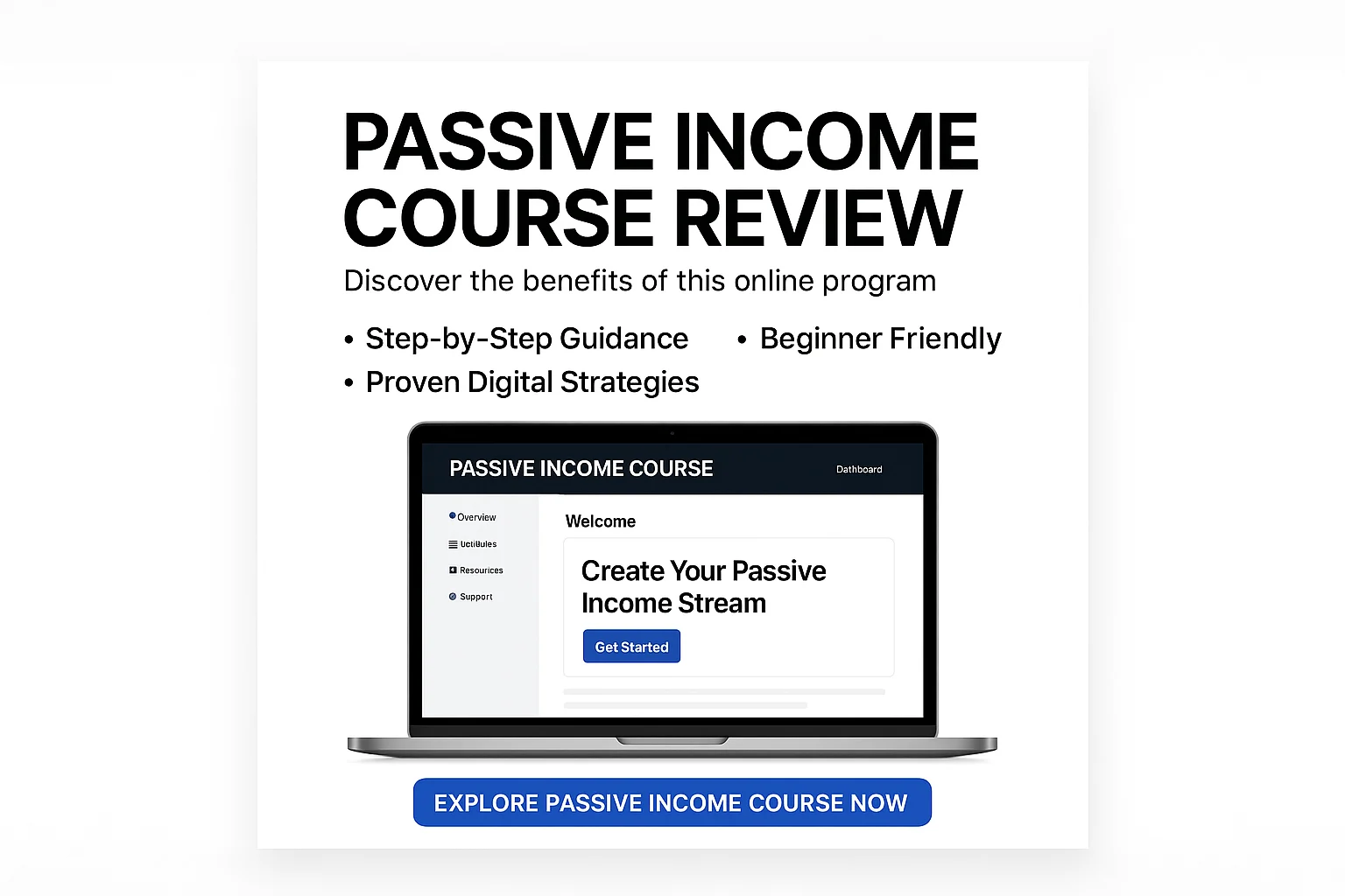 Passive Income Course Review: Honest Insights on Features, Benefits, and Suitability featured image