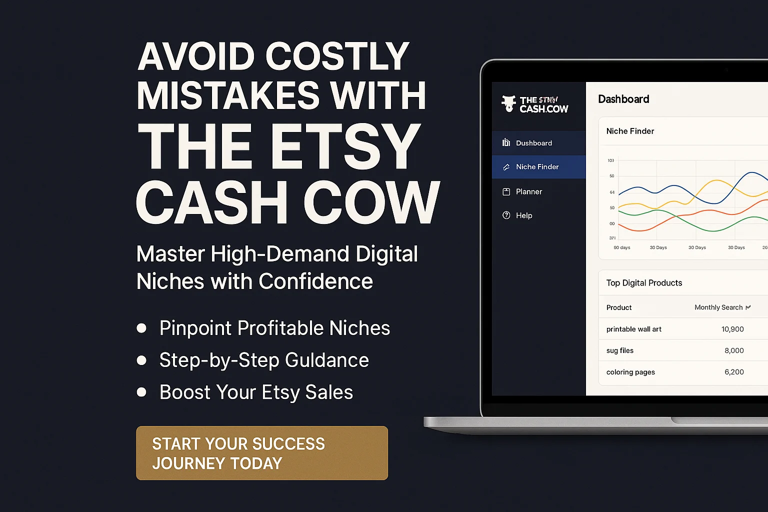 Top Mistakes to Avoid When Using The Etsy Cash Cow: 50 High-Demand Digital Niches featured image