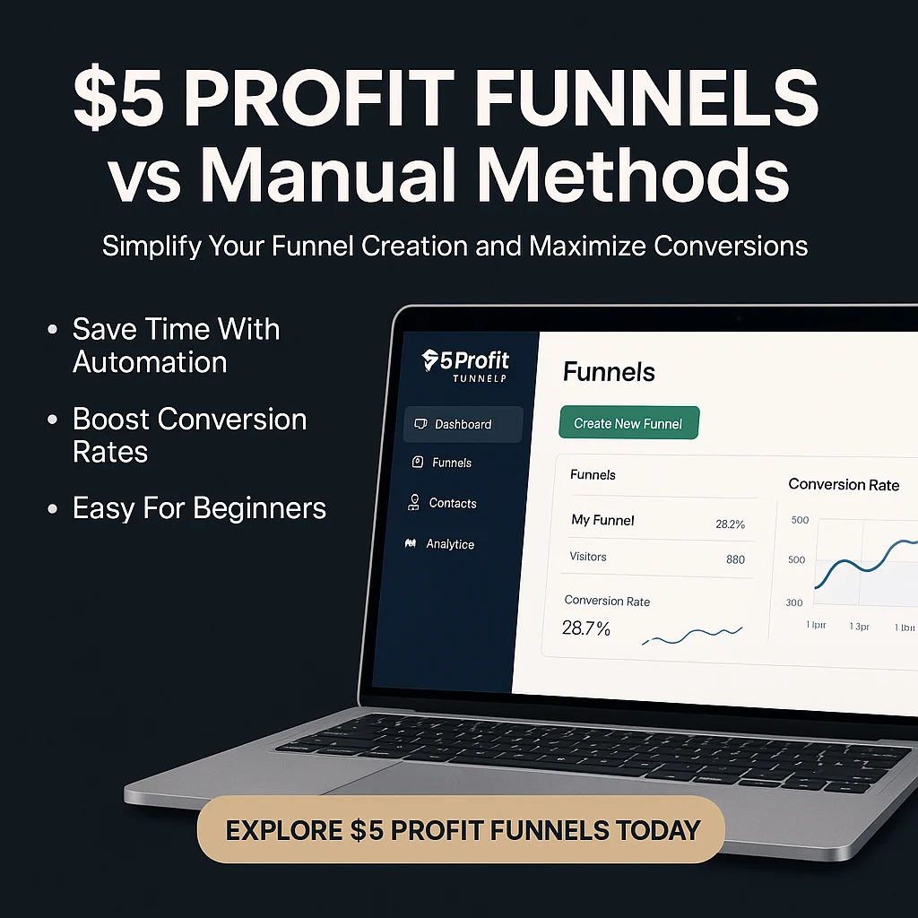 $5 Profit Funnels vs Manual Methods: Streamline Your Sales Funnel Creation featured image