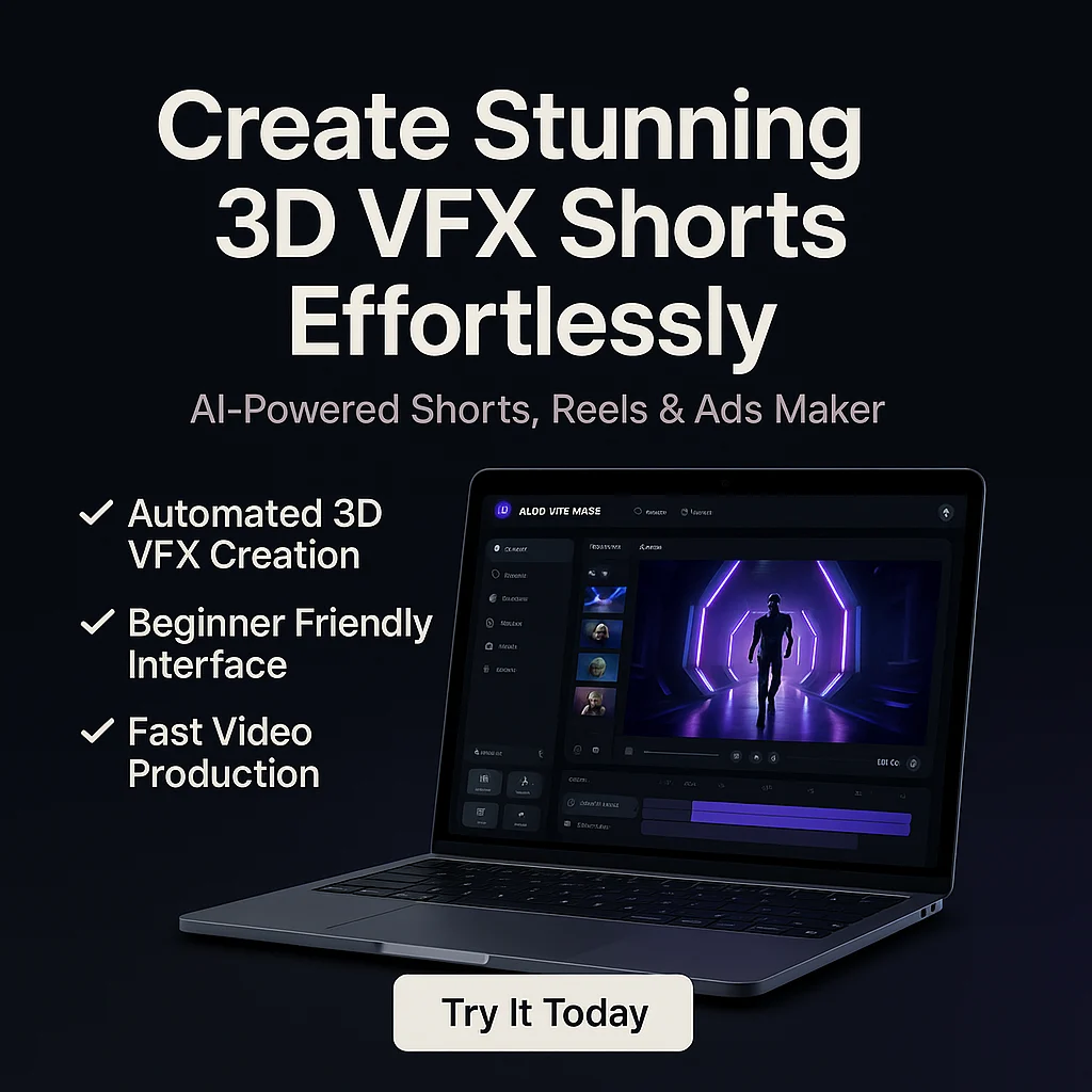 AI 3D VFX MAKER - AI Powered V3D VFX Shorts, Reels & Ads Maker Review: A Practical Look featured image