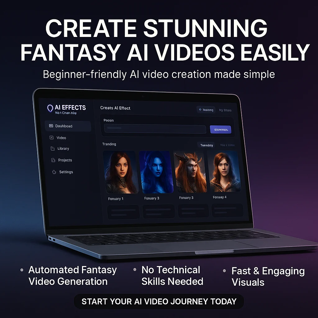 AI Effects - Hot-Fantasy Trending AI Videos Creator Beginner Guide: Getting Started with Stunning Fantasy AI Videos featured image