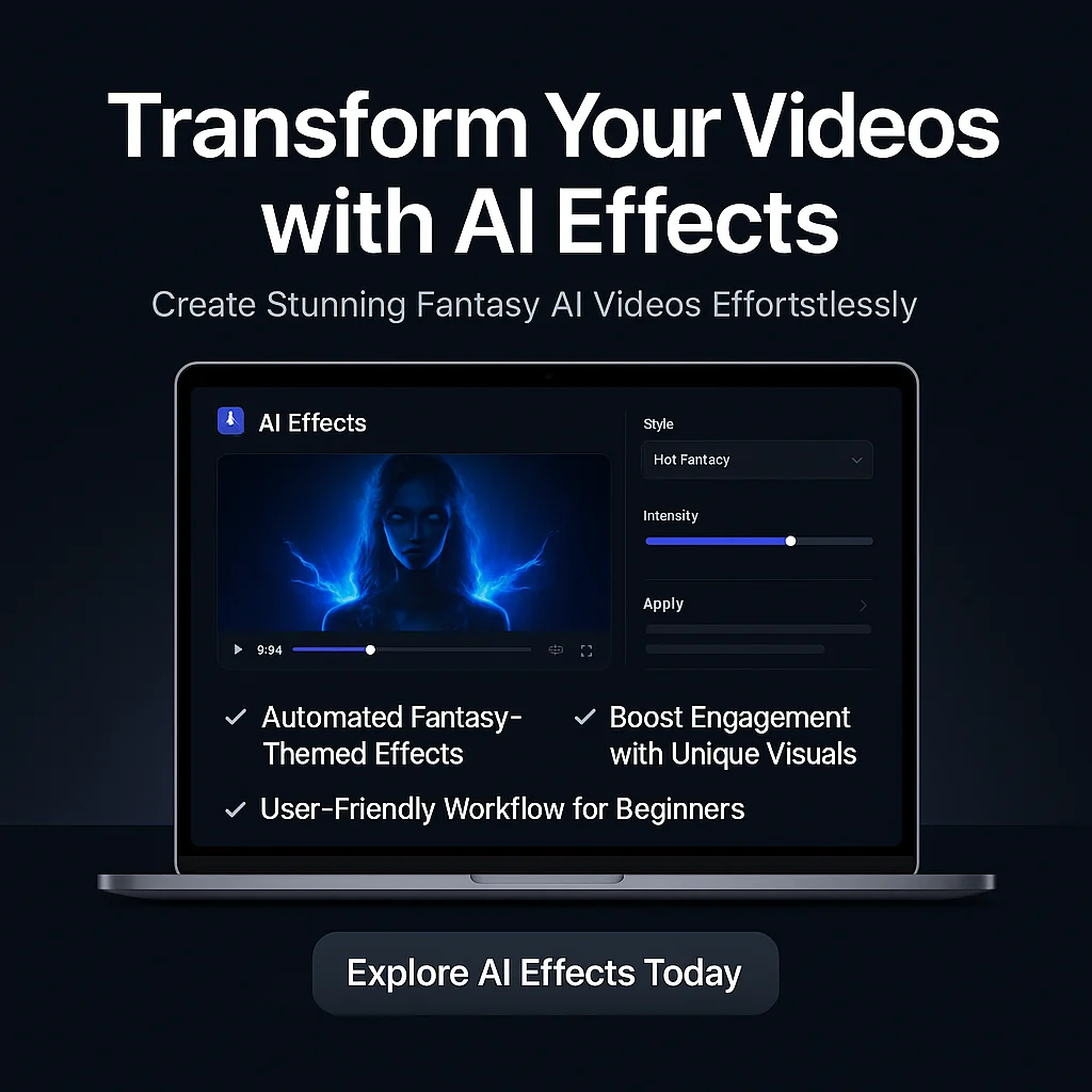AI Effects - Hot-Fantasy Trending AI Videos Creator Use Cases: Unlock Creative Video Possibilities featured image