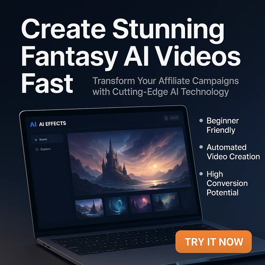 AI Effects - Hot-Fantasy Trending AI Videos Creator for Affiliate Marketers: Boost Your Campaigns with Stunning AI Video Content featured image