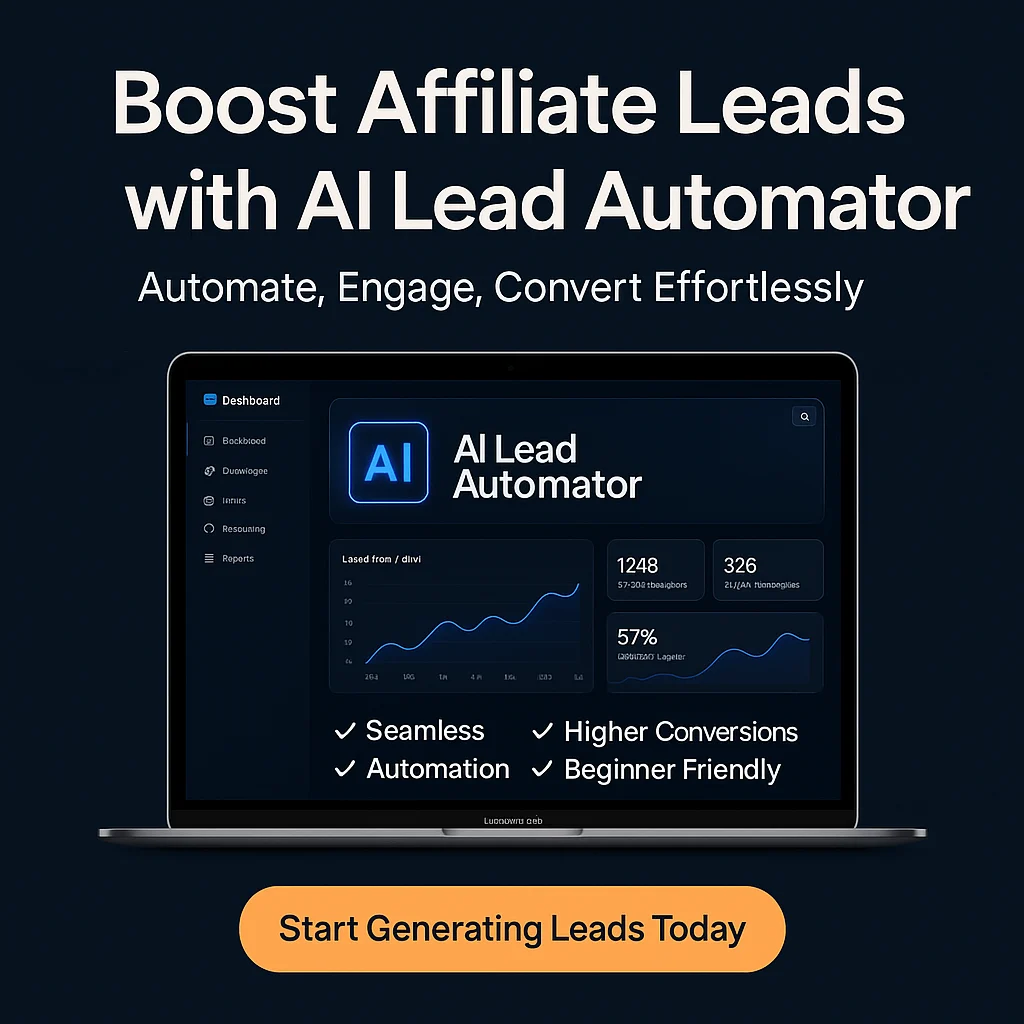 AI Lead Automator: Generate Engage Convert for Affiliate Marketers – Boost Your Lead Generation Efforts featured image