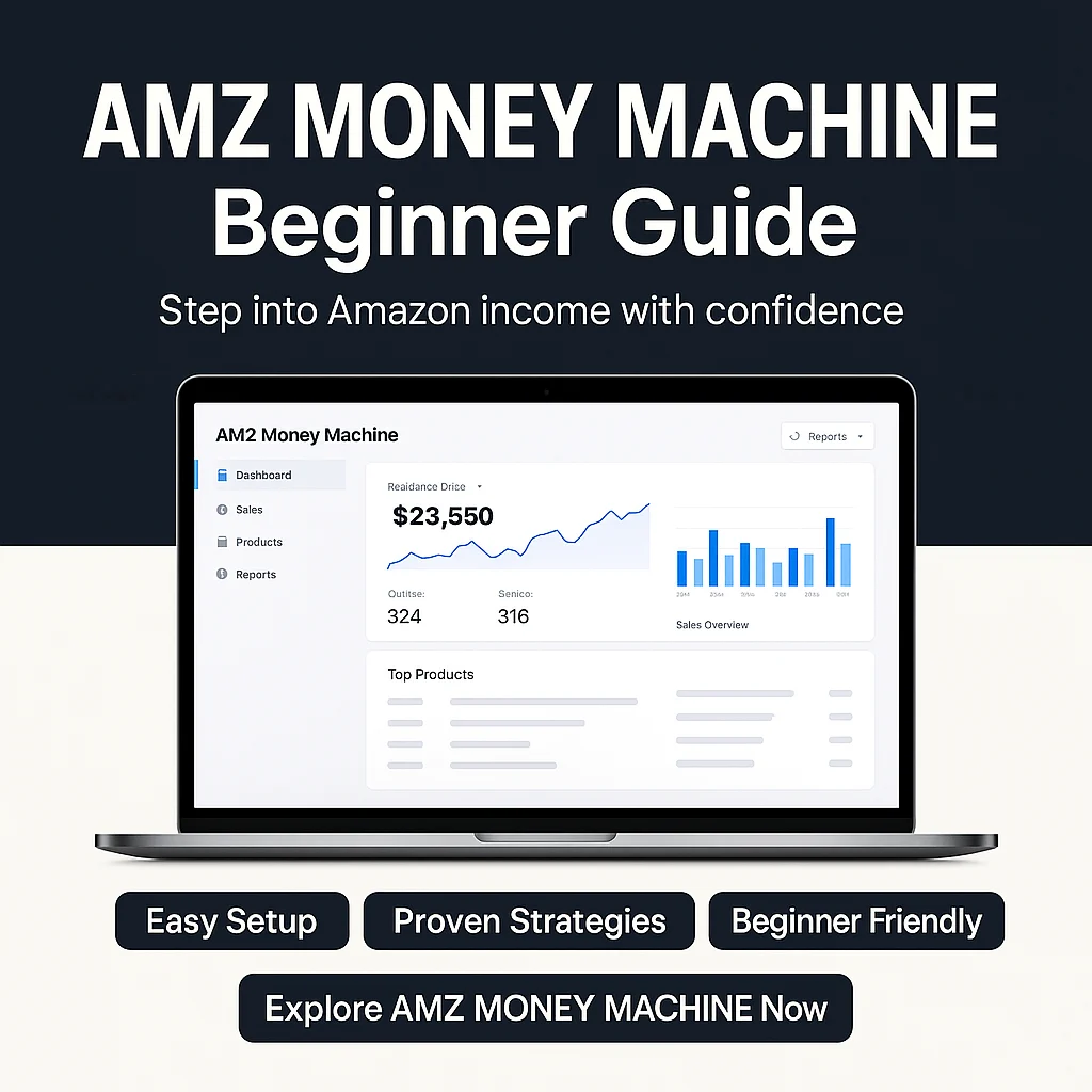 AMZ MONEY MACHINE Beginner Guide: How to Start Generating Amazon Income the Right Way featured image