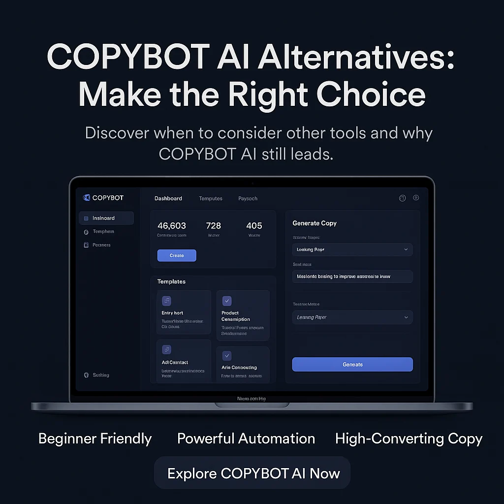 COPYBOT AI Alternatives: When to Consider Other Options and Why COPYBOT AI Could Still Be Your Best Choice featured image