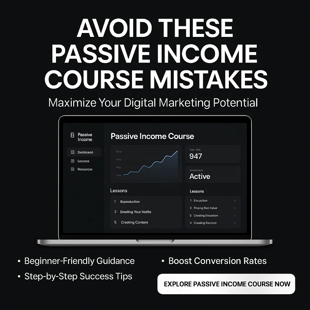 Common Passive Income Course Mistakes to Avoid for Digital Marketing Success featured image