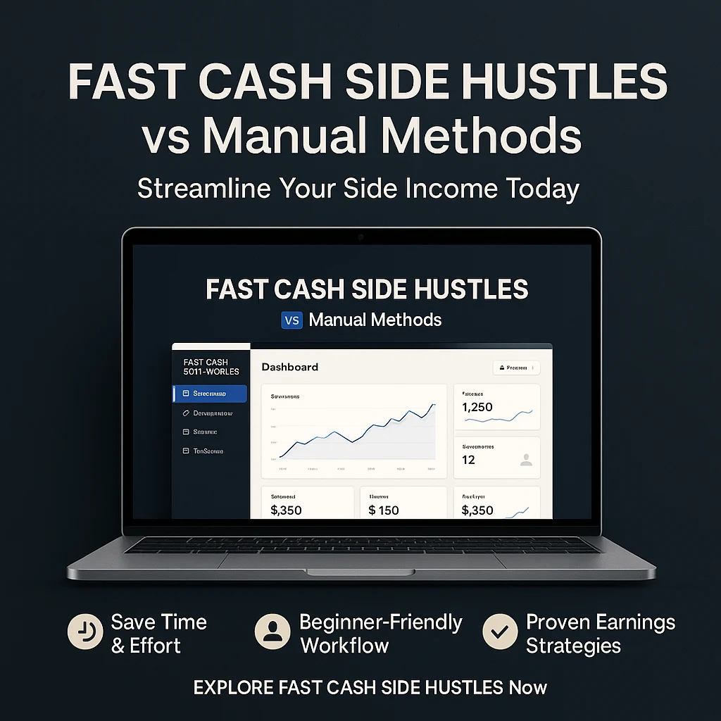 FAST CASH SIDE HUSTLES vs Manual Methods: A Clear Comparison for Smarter Earnings featured image