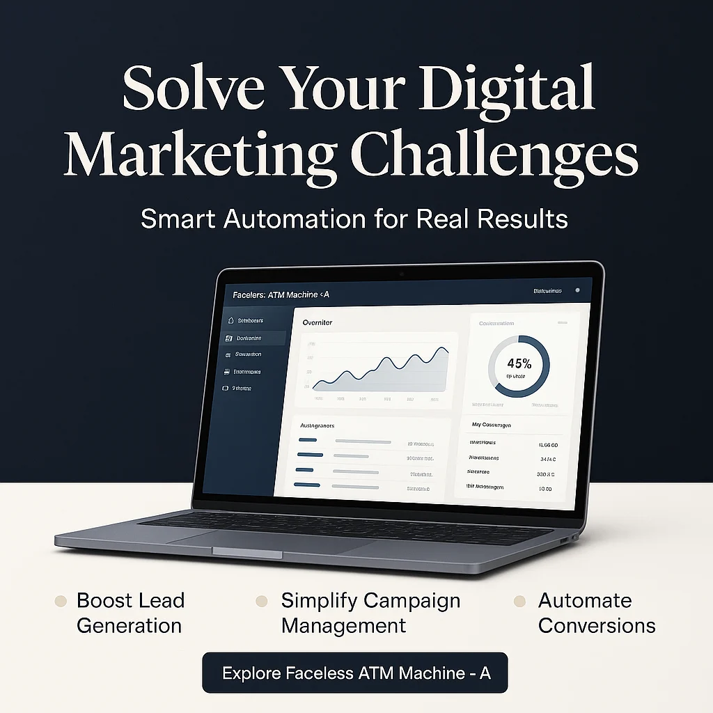 Faceless ATM Machine - A Problems Solved: Streamlining Your Digital Marketing Challenges featured image