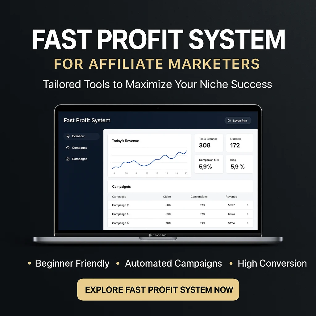 Fast Profit System for Affiliate Marketers: Unlock Niche-Specific Success in Digital Marketing featured image