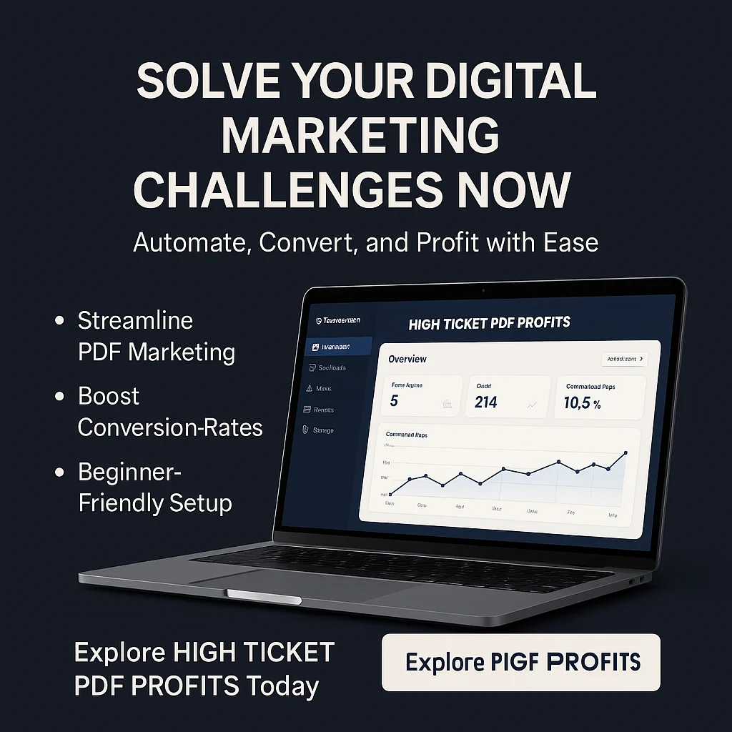 HIGH TICKET PDF PROFITS Problems Solved: Unlocking Solutions for Digital Marketers featured image