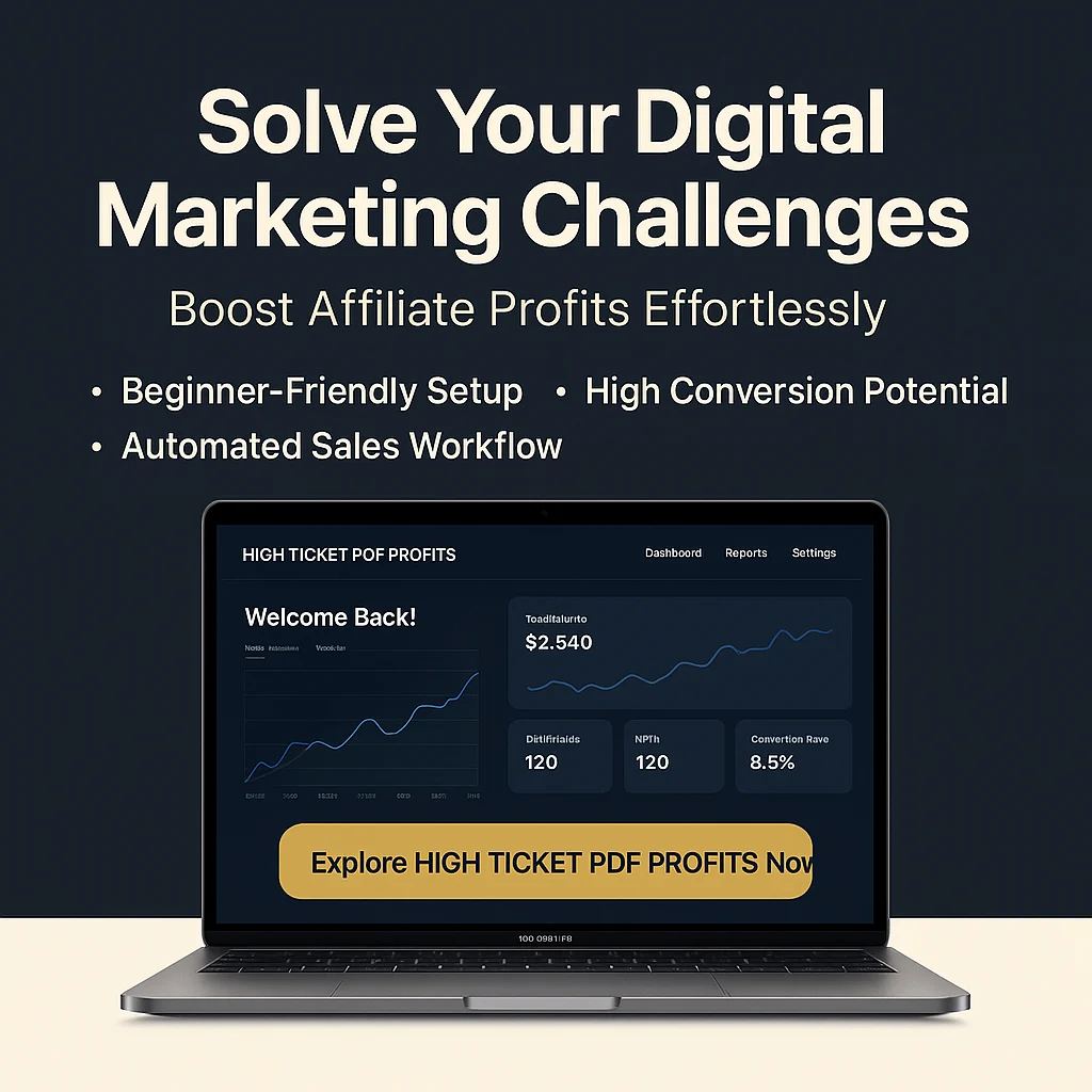 How HIGH TICKET PDF PROFITS Solves Your Biggest Digital Marketing Challenges featured image