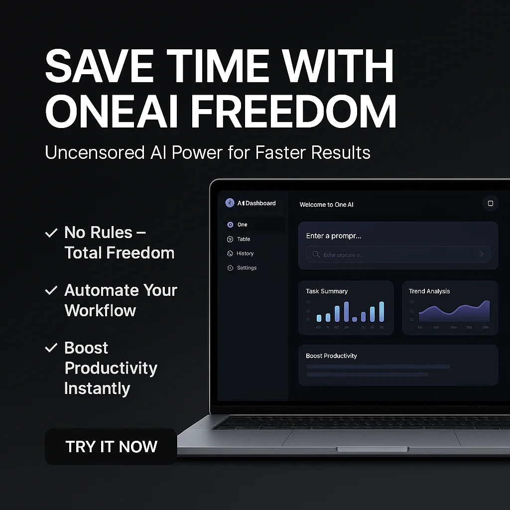 How OneAi Freedom - All AIs Uncensored Saves You Time and Boosts Productivity featured image