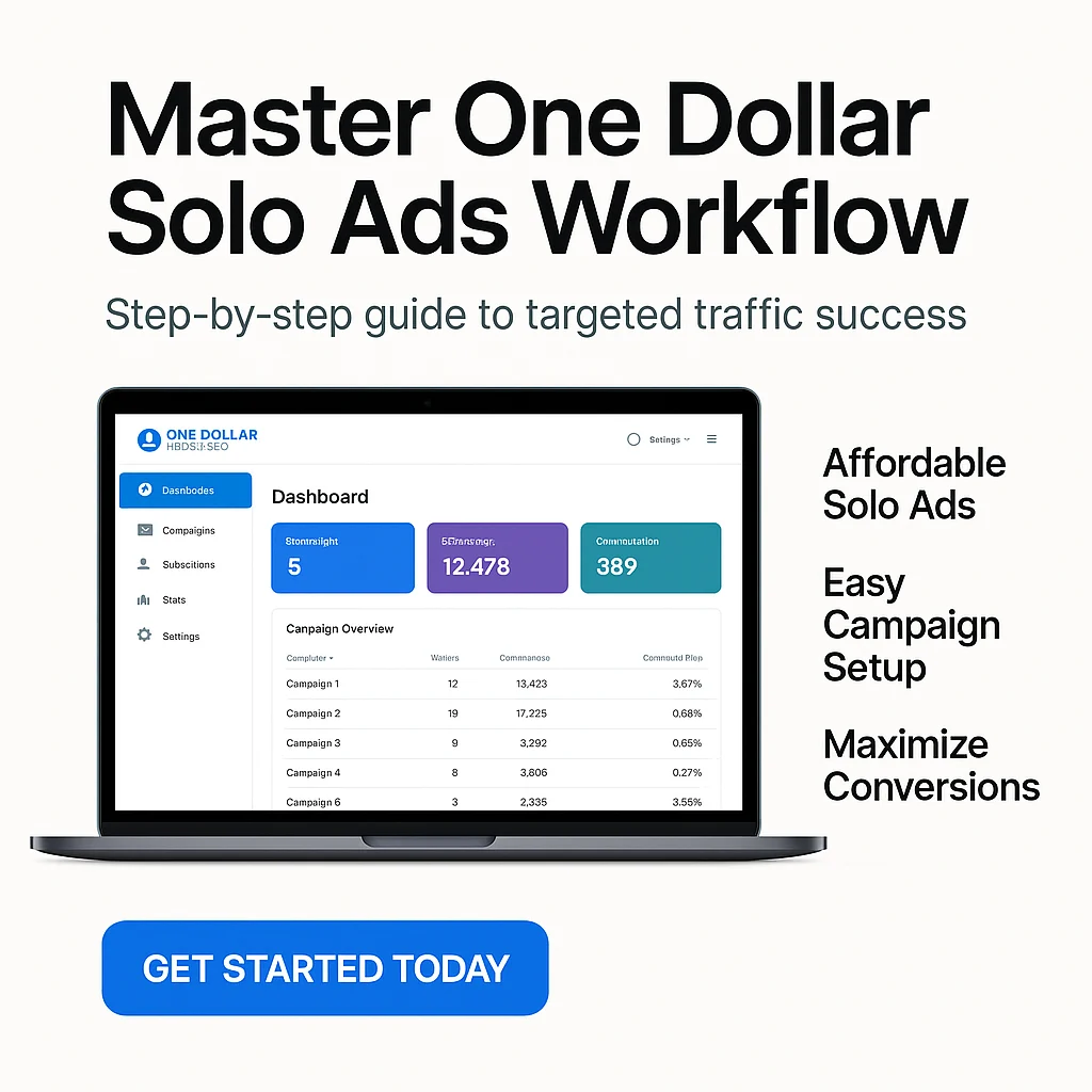 How to Use One Dollar Solo Ads: Step-by-Step Workflow to Boost Your Digital Marketing featured image