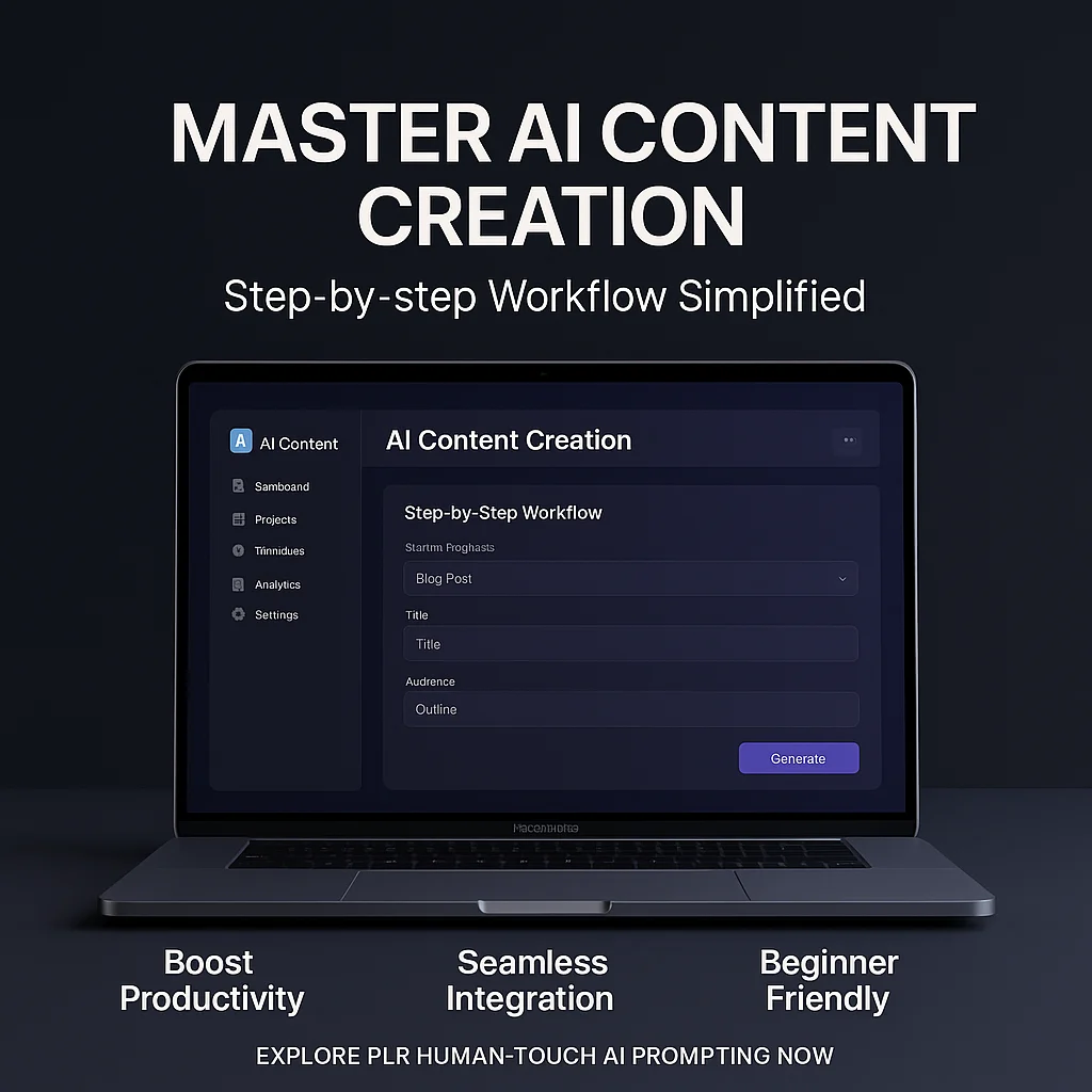 How to Use (PLR) Human-Touch AI Prompting: Step-by-Step Workflow for Maximum Efficiency featured image