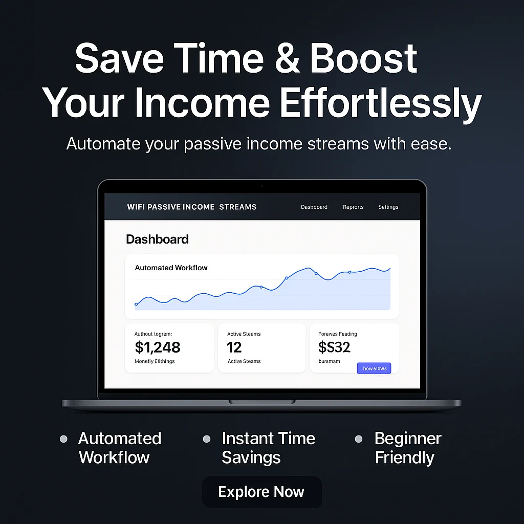 Maximize Your Time with WIFI PASSIVE INCOME STREAMS: The Ultimate Time-Saving Software featured image