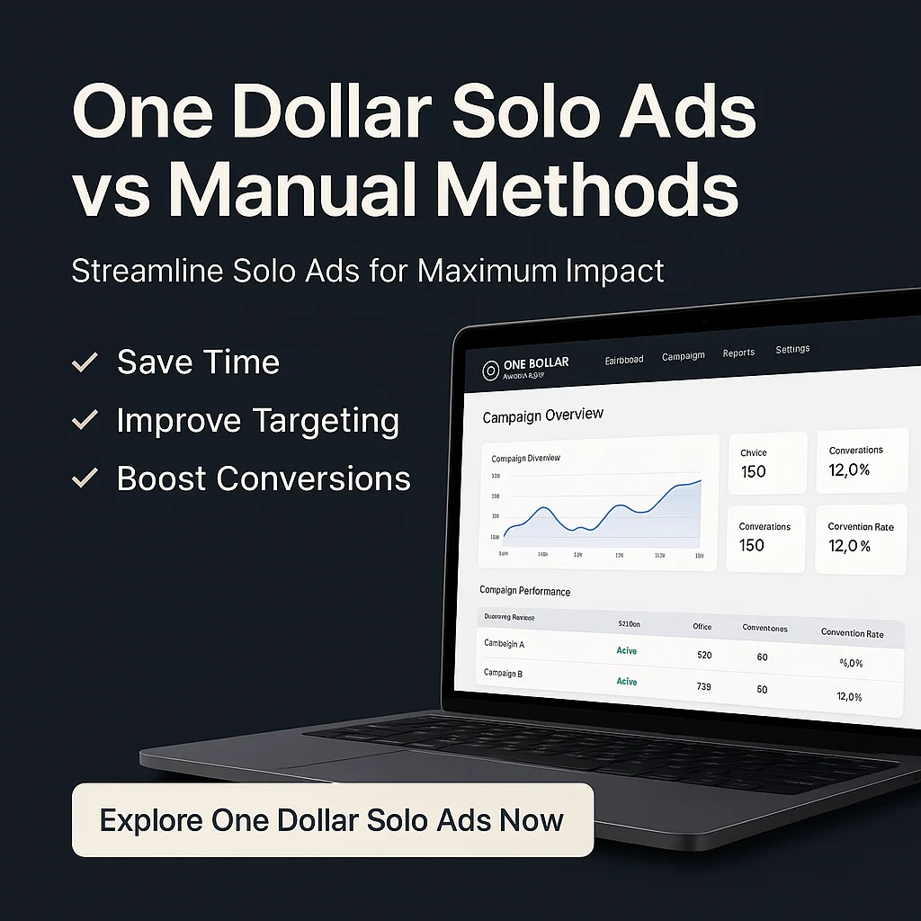 One Dollar Solo Ads vs Manual Methods: A Smarter Way to Boost Your Digital Marketing featured image