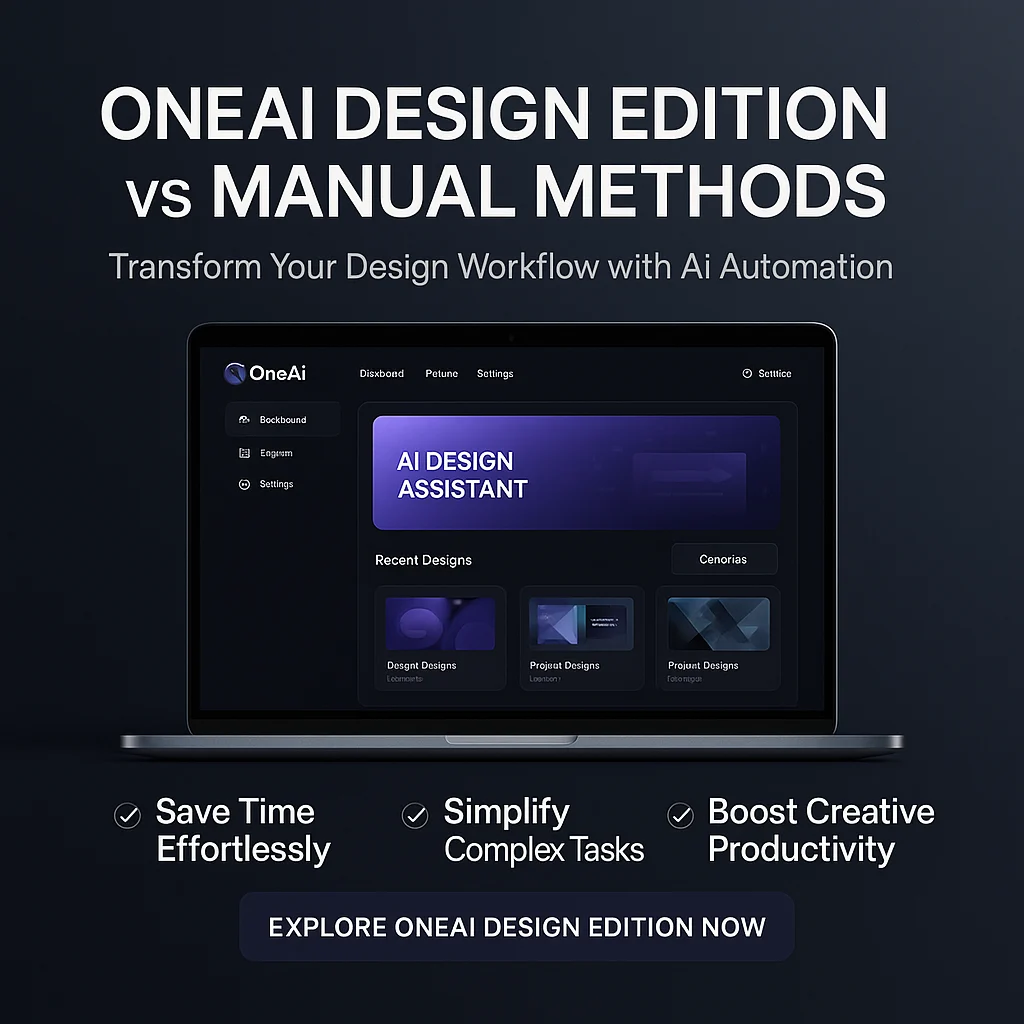 OneAi Design Edition vs Manual Methods: Streamline Your Digital Design Workflow featured image