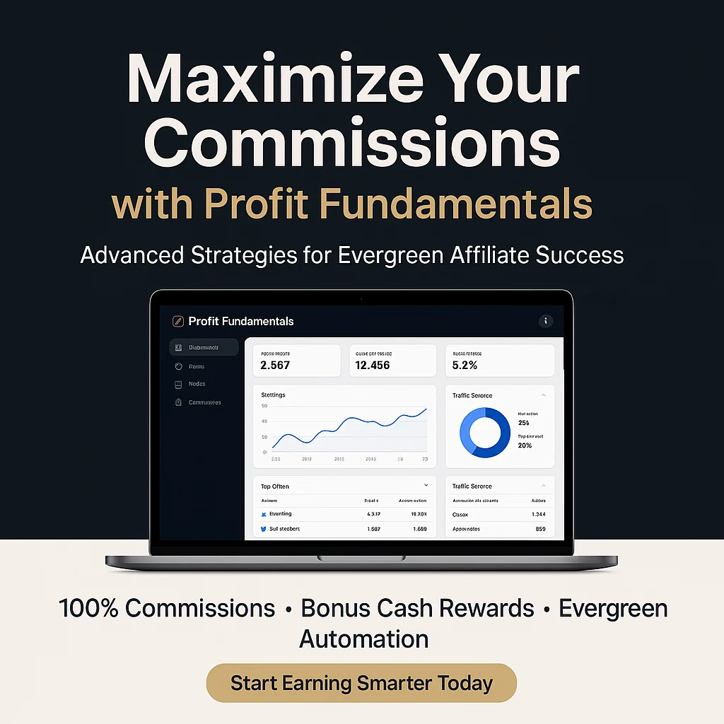 Profit Fundamentals - 100% Commissions + Bonus Cash - Evergreen Advanced Tips for Maximum Earnings featured image