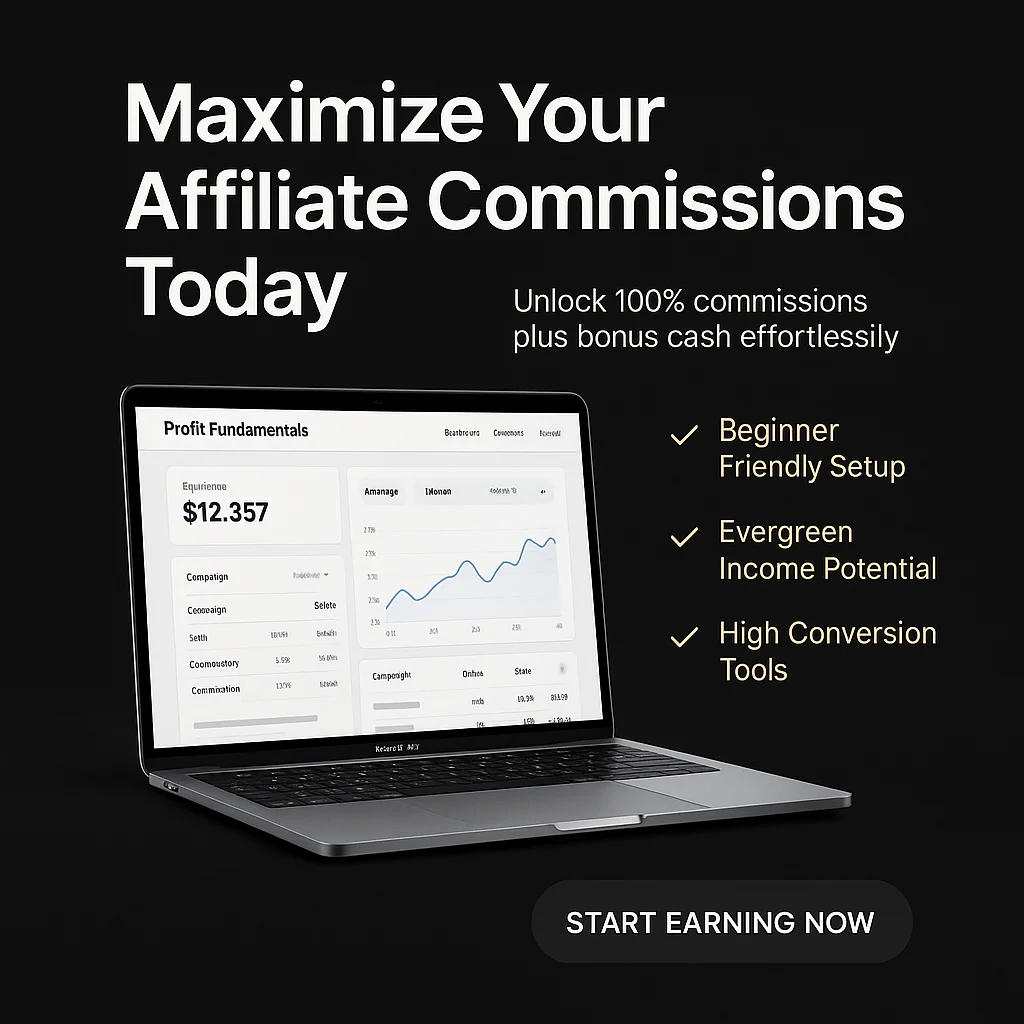 Profit Fundamentals - 100% Commissions + Bonus Cash - Evergreen for Affiliate Marketers: Maximize Your Online Earnings featured image