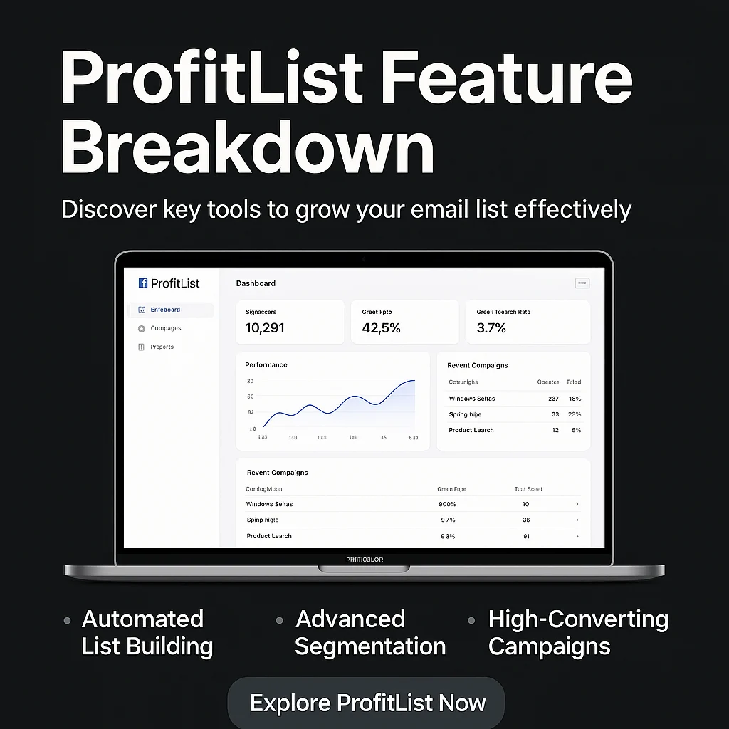 ProfitList Feature Breakdown: Unlocking Powerful Tools for Effective Email Marketing featured image