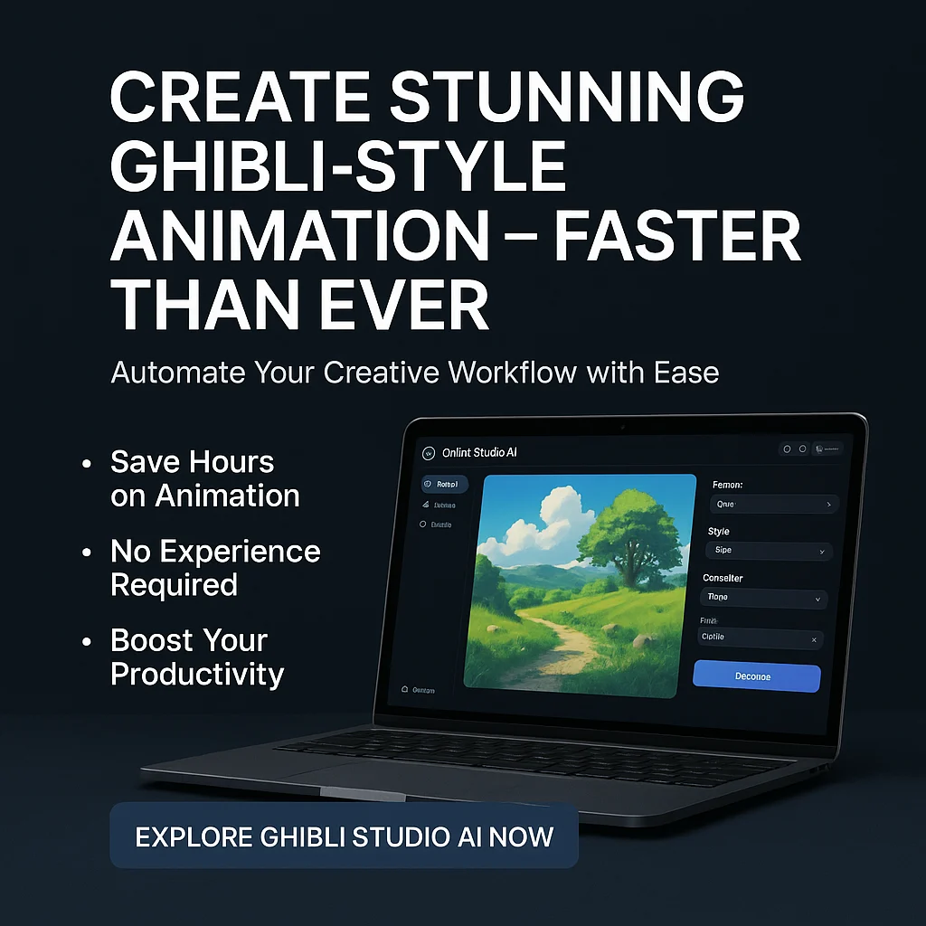Save Time Creatively with Ghibli Studio AI - World's First Ghibli-Style AI Studio featured image