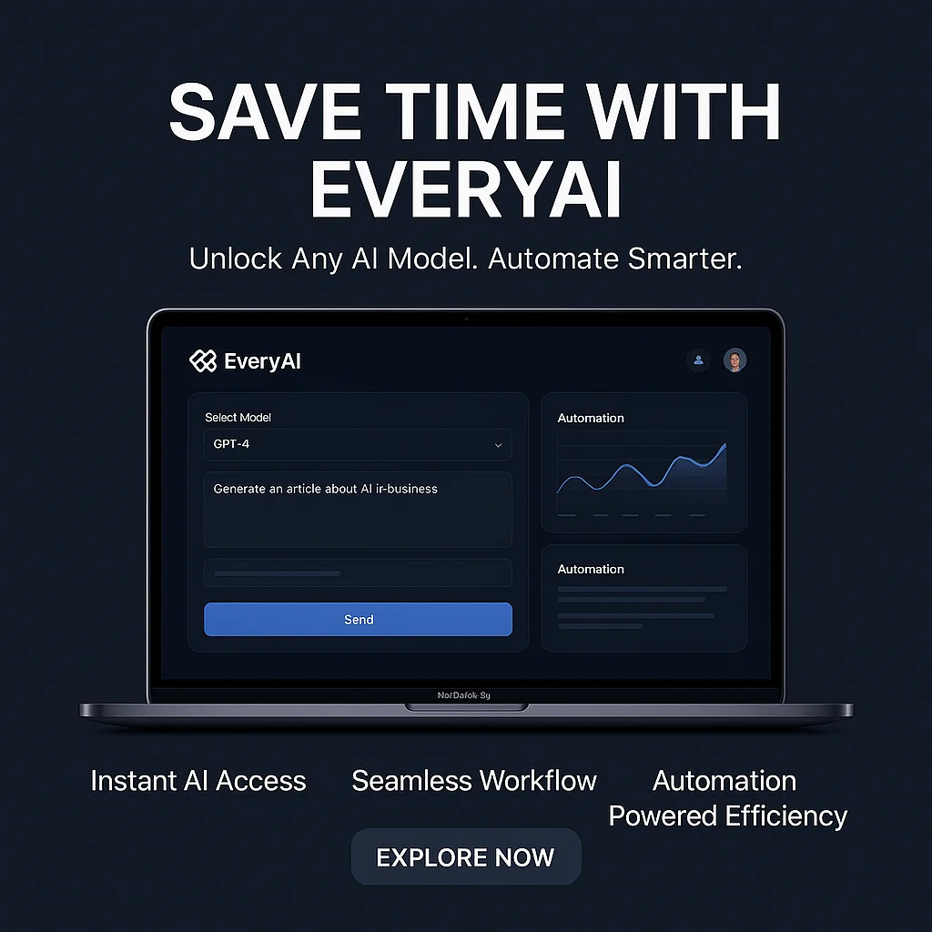 Save Time and Boost Productivity with EveryAI - Universal AI App (Search & Unlock Any AI Model) featured image