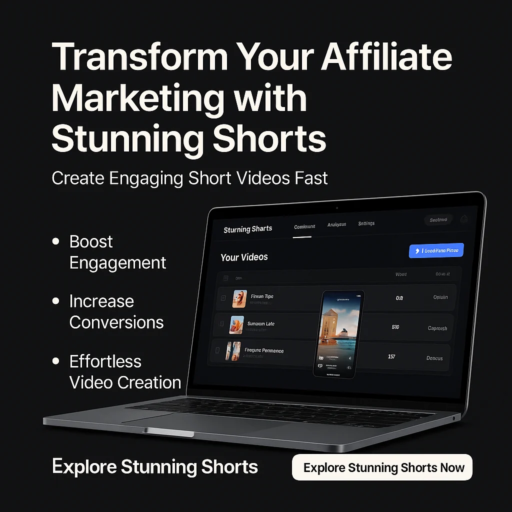 Stunning Shorts for Affiliate Marketers: Amplify Your Video Content and Conversions featured image