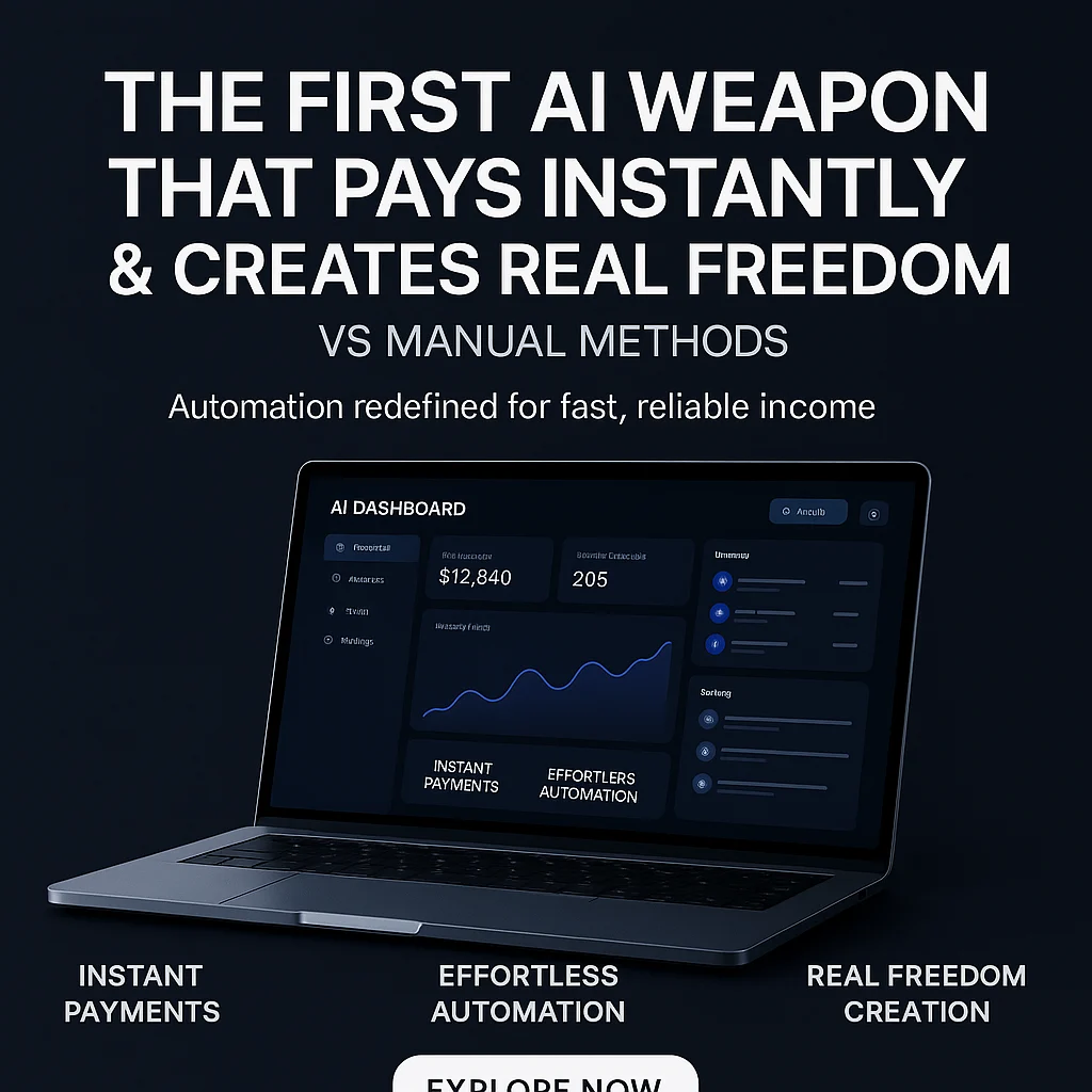The First AI Weapon That Pays Instantly & Creates Real Freedom vs Manual Methods: Which One Wins? featured image