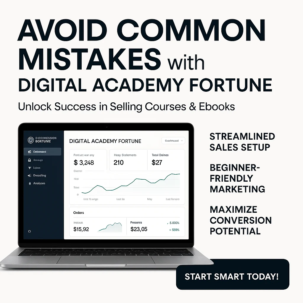 Top Mistakes to Avoid When Using Digital Academy Fortune - DFY Platform to Sell Courses & Ebooks featured image