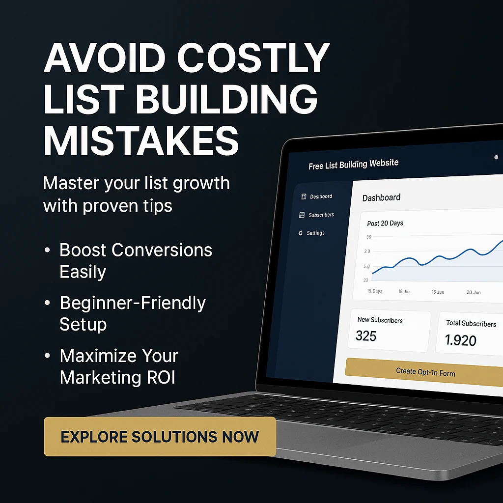 Top Mistakes to Avoid When Using Free List Building Website Software featured image
