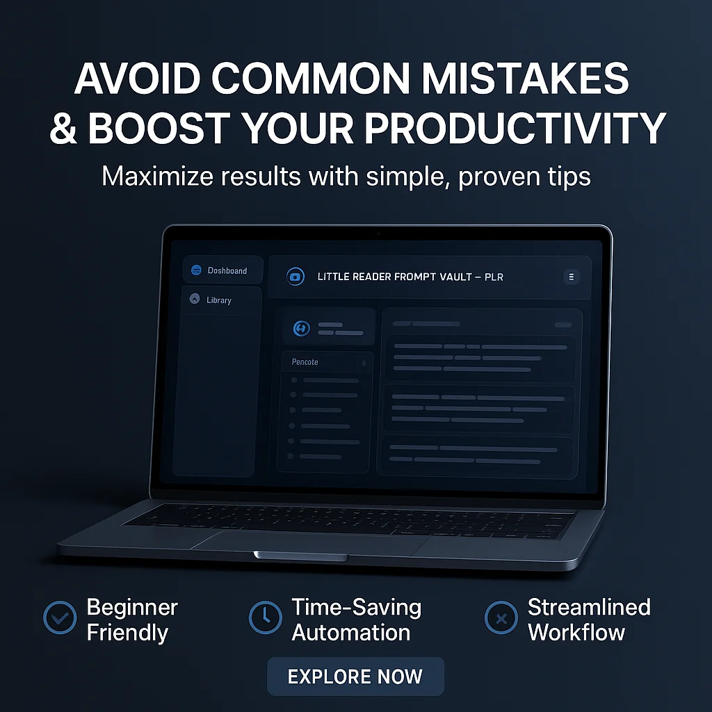 Top Mistakes to Avoid When Using Little Reader Prompt Vault - PLR Software featured image