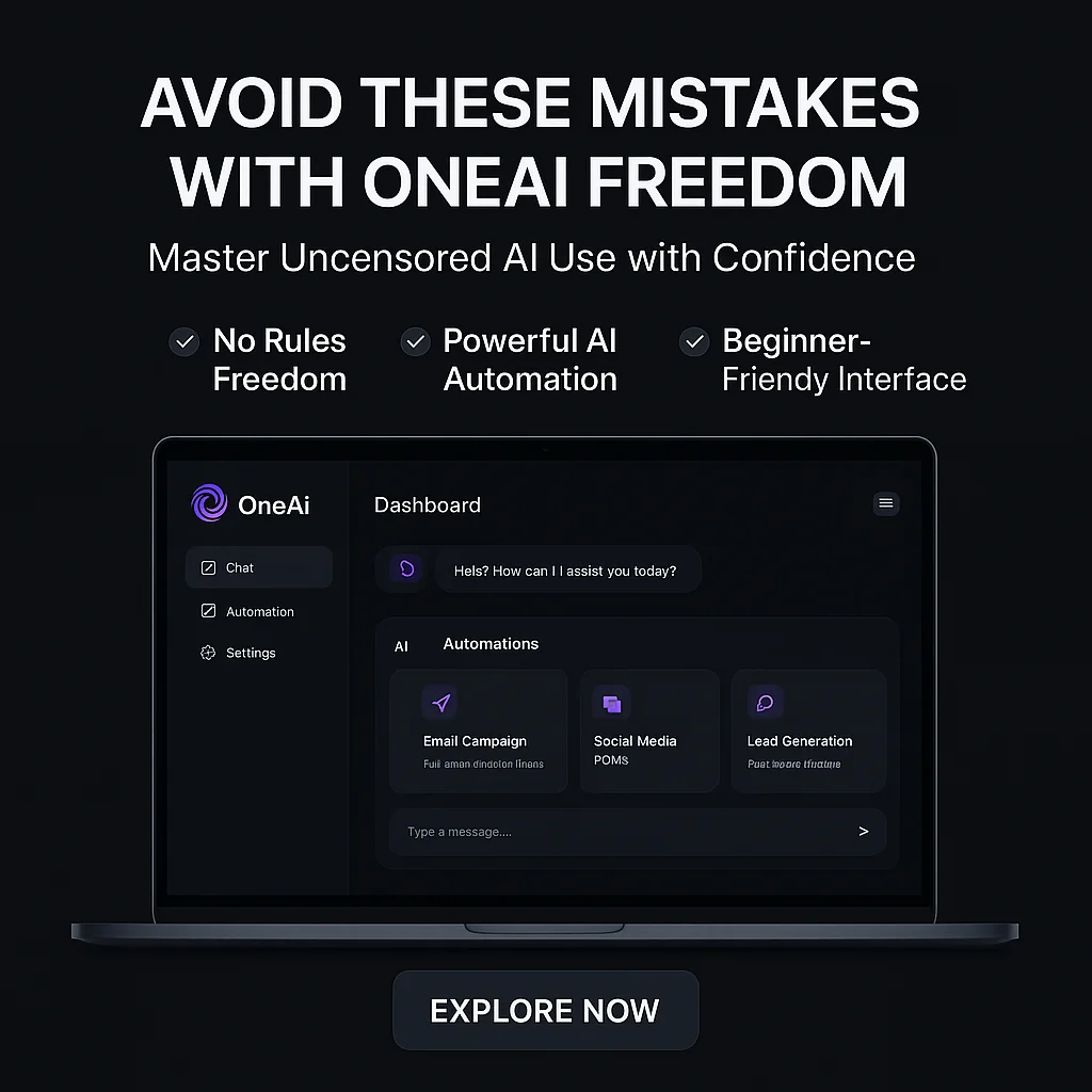 Top Mistakes to Avoid When Using OneAi Freedom - All AIs Uncensored, No Rules, No Censorship Software featured image