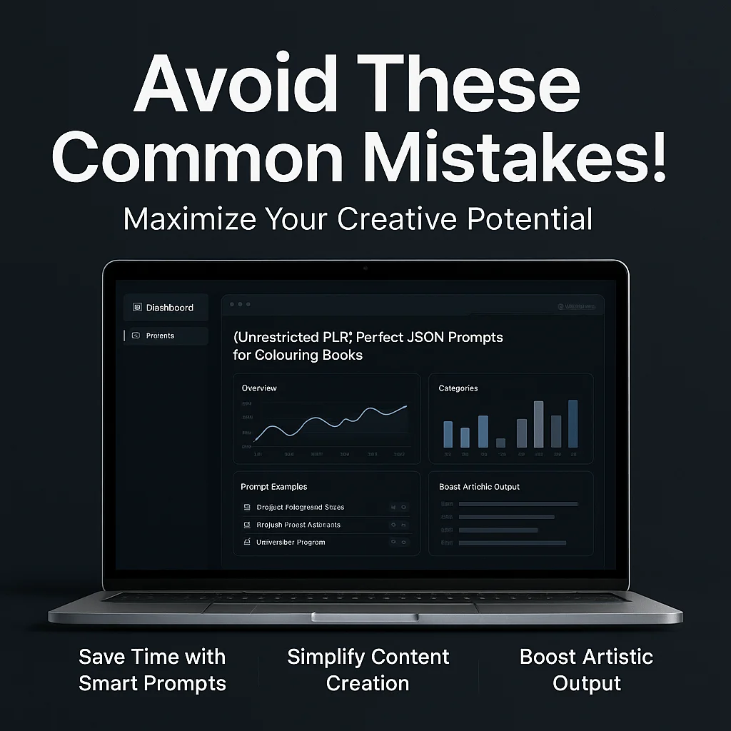 Top (Unrestricted PLR) Perfect JSON Prompts for Colouring Books Mistakes to Avoid for Better Results featured image