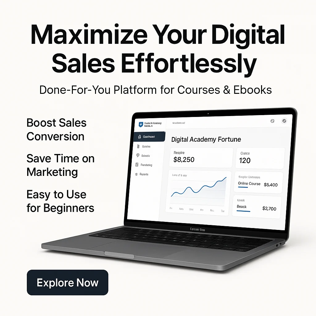 Unlock Efficiency and Profit with Digital Academy Fortune - DFY Platform to Sell Courses & Ebooks Benefits featured image