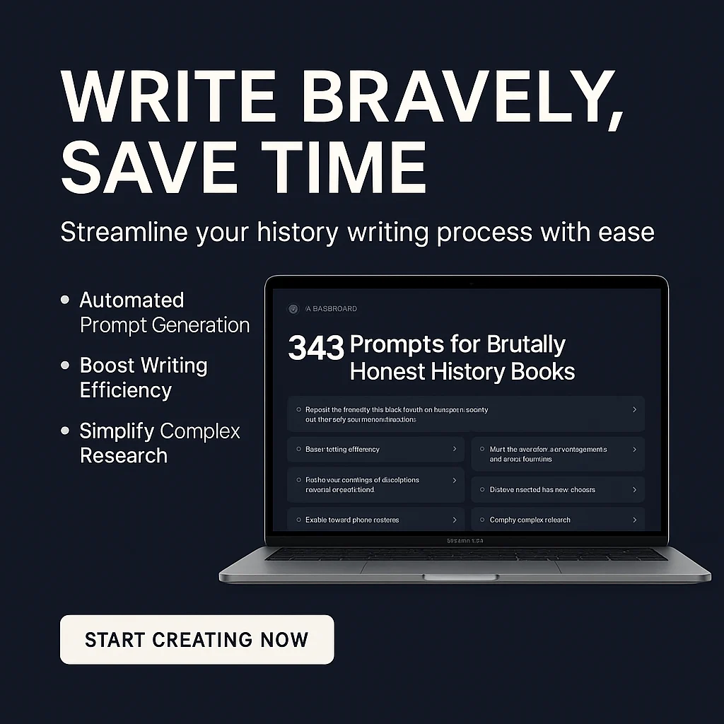 Unlock Major Time Savings with 343 Prompts for Brutally Honest History Books Software featured image