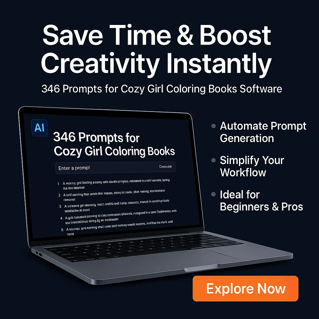 Unlock Productivity: How 346 Prompts for Cozy Girl Coloring Books Saves You Time Daily featured image