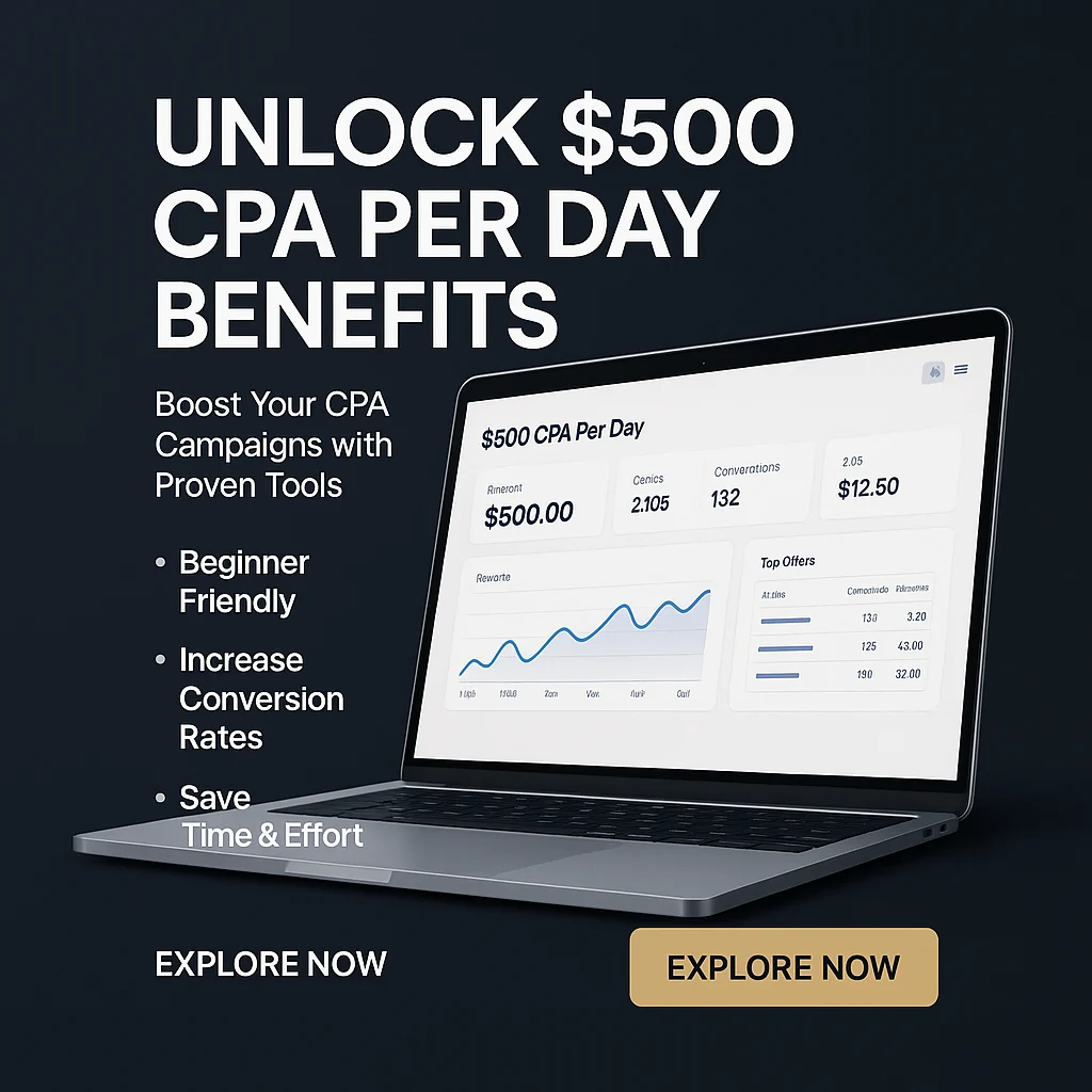 Unlock Real $500 CPA Per Day Benefits: Maximize Your Digital Marketing Earnings featured image