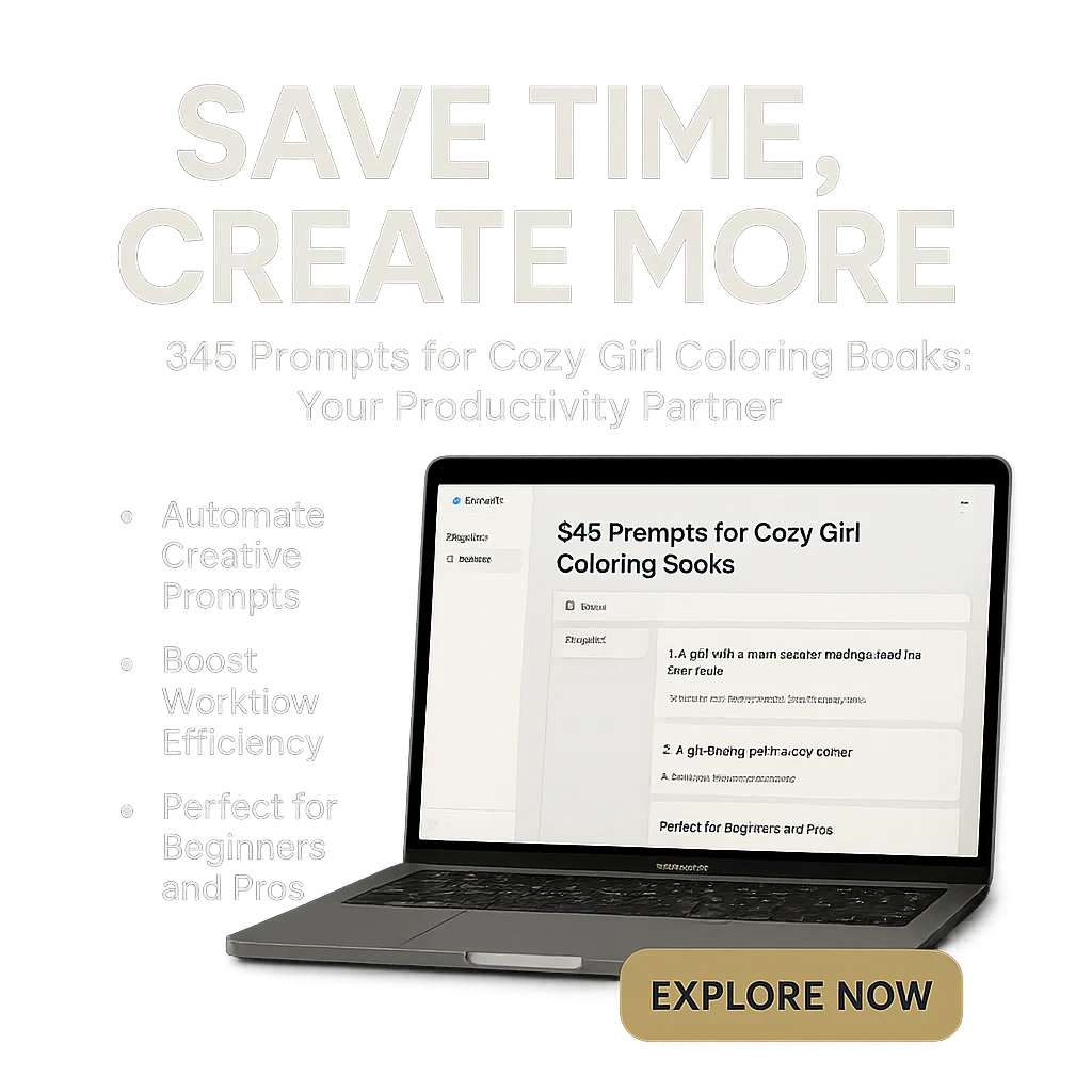 Unlock Time-Saving Benefits with 346 Prompts for Cozy Girl Coloring Books Software featured image