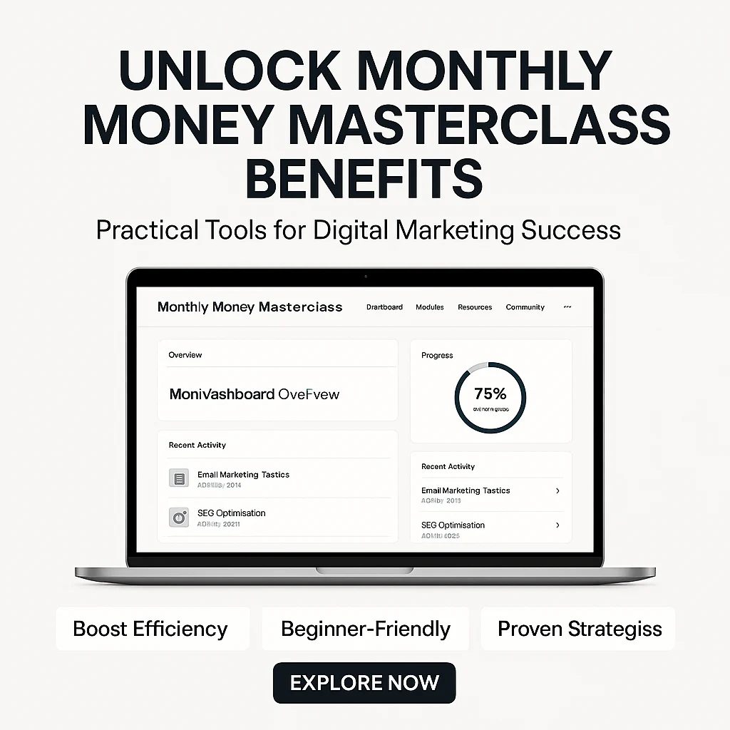 Unlock the Key Monthly Money Masterclass Benefits to Boost Your Digital Marketing Success featured image