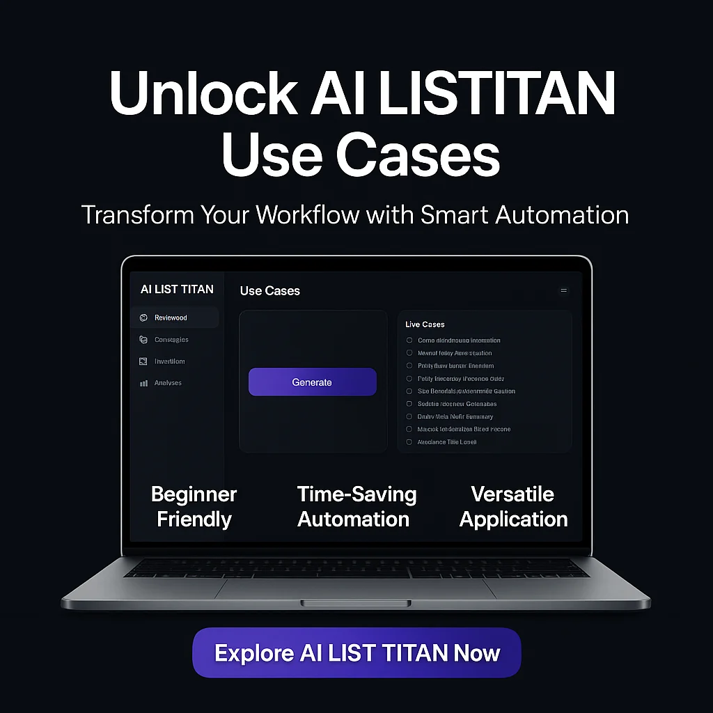 Unlocking AI LIST TITAN Use Cases: Practical Workflows to Boost Your Productivity featured image