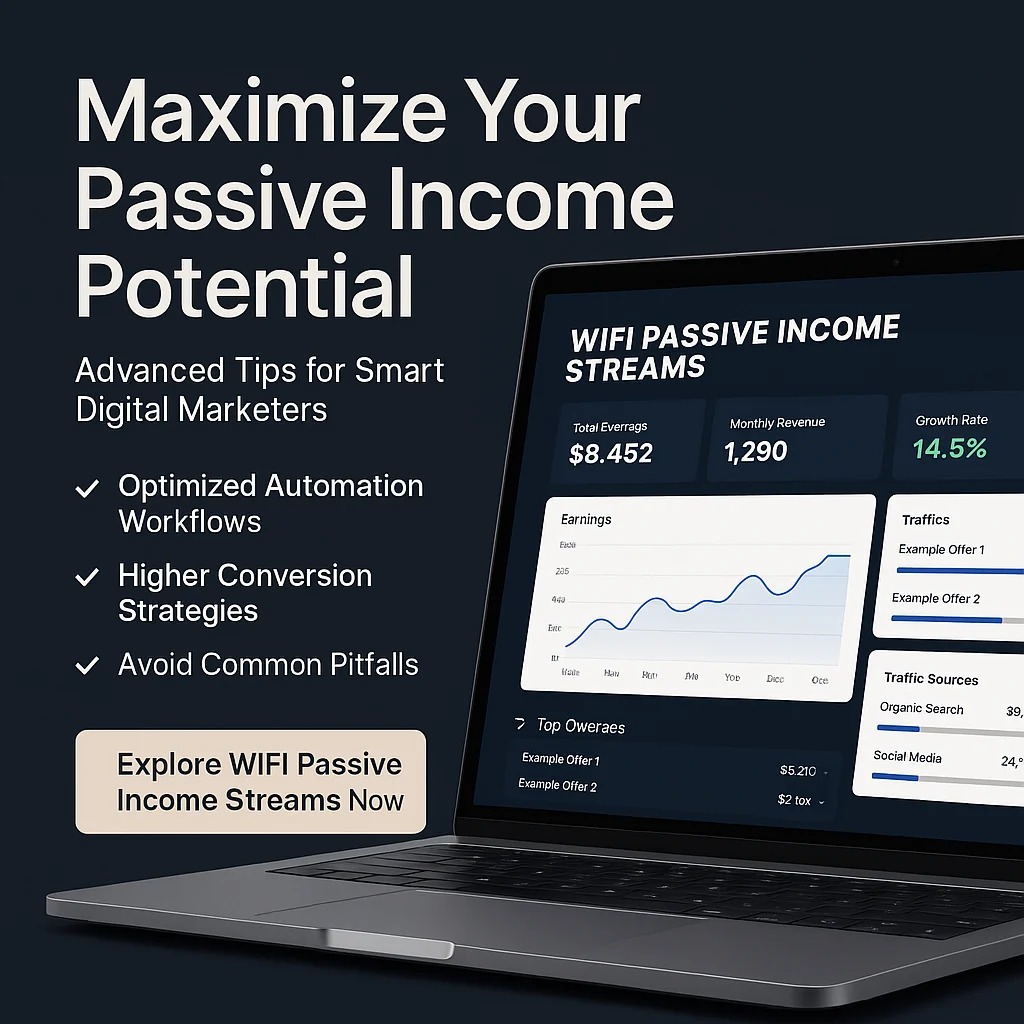 WIFI PASSIVE INCOME STREAMS Advanced Tips: Optimize Your Digital Earnings featured image
