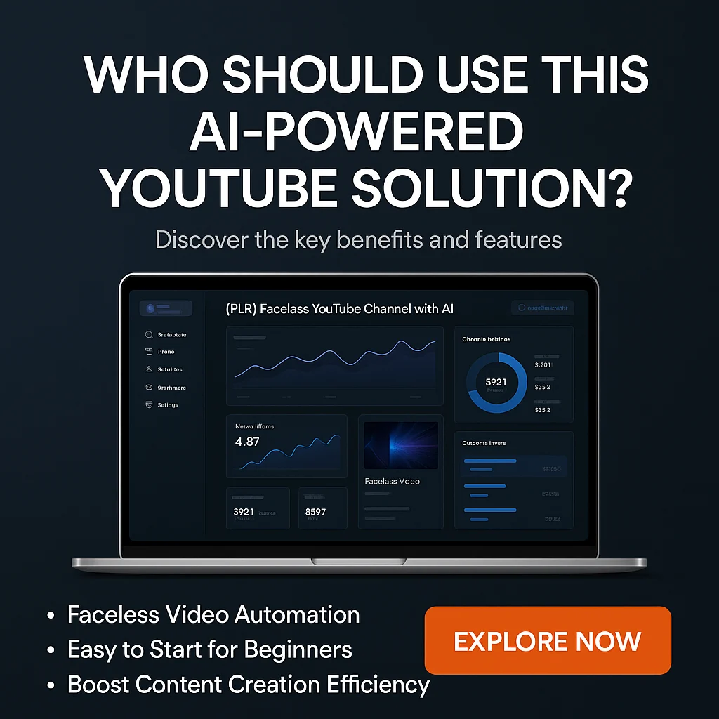 Who Should Use (PLR) Faceless YouTube Channel with AI: Is It Right for You? featured image