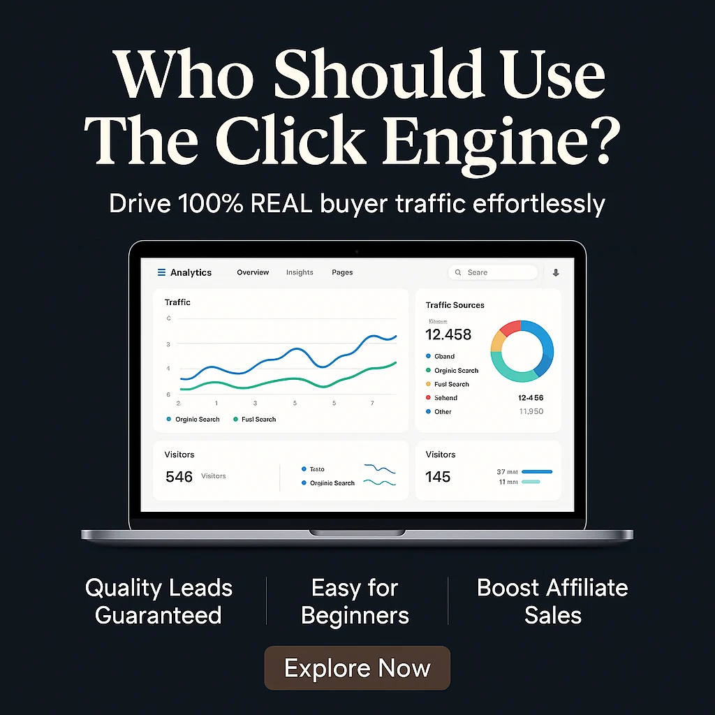 Who Should Use The Click Engine - Get 100% REAL Buyer Traffic for Maximum Conversion featured image